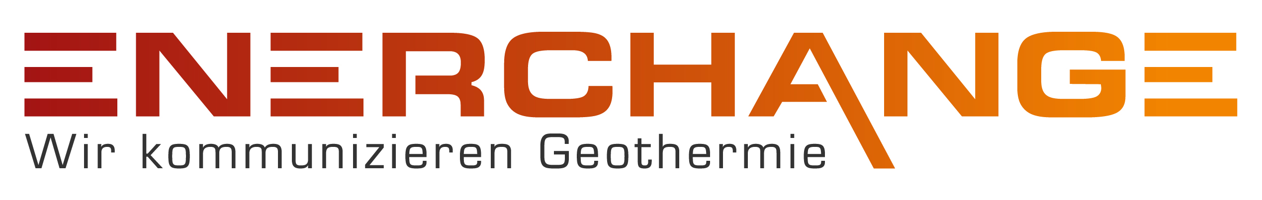 Logo von Enerchange. Wir kommunizieren Geothermie.